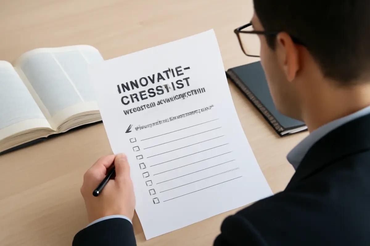 De innovatiechecklist: acht stappen naar goedkeuring